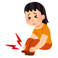 外反母趾の痛みに苦しむ女性
