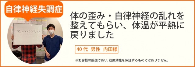 患者様の声　40代　男性　内田様